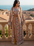 Rose Embroidered Palestinian Thobe