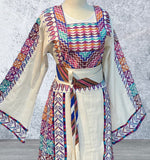 Simply Elegant Etameen Beautiful Traditional Off-white Color  Matching Kashmir Belt