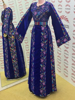 Load image into Gallery viewer, Blue Velvet Bloom Stunning Thoub
