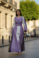 Load image into Gallery viewer, The Royal Tapestry Violet of Jerusalem Thawb
