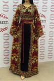 Orange Burnt Embroidery Traditional luxurious touch Thoub