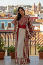 Load image into Gallery viewer, Beige Shade Kasab Malacca Thobe
