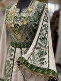 Palestinian Olive Roots Embroidered Thobe 🌿