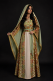 Pistachio Blossom Thobe The Winged Thoub