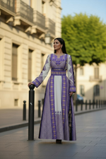 Load image into Gallery viewer, The Royal Tapestry Violet of Jerusalem Thawb
