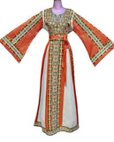 The Saffron Bloom Thobe Palestine Thoub