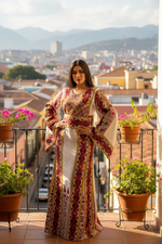 Load image into Gallery viewer, Sitt Al-Kul Thobe Embroidered Palestinian Fellahi
