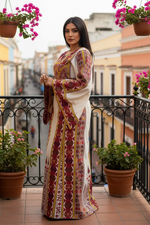 Load image into Gallery viewer, Sitt Al-Kul Thobe Embroidered Palestinian Fellahi
