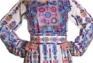 Stunning Traditional Malacca Embroidered Palestinian Fellahi Thobe