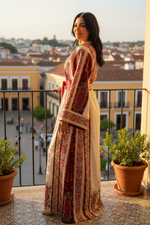 Load image into Gallery viewer, Beige Shade Kasab Malacca Thobe
