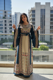 thoub Embroidered Palestinian Fellahi Thobe With Belt
