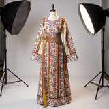 Rose Embroidered Palestinian Thobe