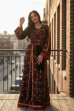 Multicolored Gorgeous Palstainen Embroidery Traditional Long Thoub