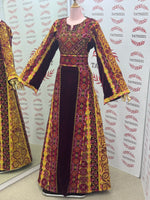 Load image into Gallery viewer, Maroon Silk Velvet Luxurious Golden Kasab Embroidery
