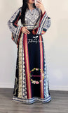 Majdalway Navy Embroidered Palestinian Fellahi Thobe