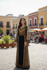 Load image into Gallery viewer, Teal Green
 Velvet Palastine Thoub
