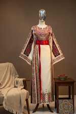 Load image into Gallery viewer, Beige Shade Kasab Malacca Thobe
