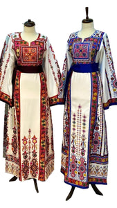 Elegant Embroidered Palestinian Fellahi Thobe