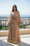 Rose Embroidered Palestinian Thobe