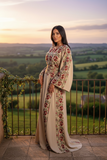 Blooming Elegant Thoub Embroidered Palestinian Thobe