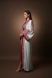 2-Piece Embroidered Cardigan Abaya