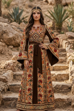 Rustic Elegance The Earthy Majesty Gully Embroidery In Brown Color