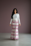 Pre-Order Customized Luxury Long Fully Embroidered Maxi Skirt