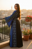 The Blue silk Fashion Dress