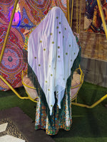 Load image into Gallery viewer, Malacca Velvet Material Green Stone Embroidery Thoub With Matching Headpiece
