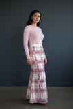 Pre-Order Customized Luxury Long Fully Embroidered Maxi Skirt