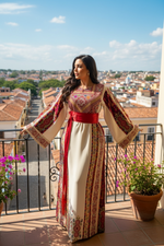 Load image into Gallery viewer, Beige Shade Kasab Malacca Thobe
