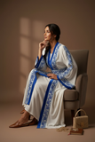2-Piece Embroidered Cardigan Abaya