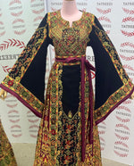 Load image into Gallery viewer, The Royal Queen Thoub Golden Embroidery
