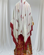 Load image into Gallery viewer, Traditional Palestinian Red Thobe with Intricate Embroidery – Machine Made with Matching Head Scarf
