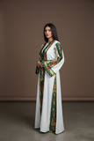 2-Piece Embroidered Cardigan Abaya