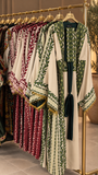 Palestinian Green Thobe Embroidery