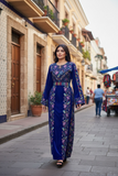 Blue Velvet Bloom Stunning Thoub