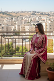 Pink Embroidery Silk Fashion Dress