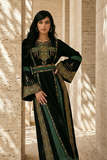 Elegant Details Embroidery Silk Dress