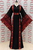 Traditional Multicolor  Embroidered Palestinian Dress