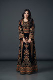 Golden Embroidery Velvet Embroidery Palestinian Fellahi Thobe