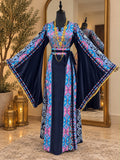 The Winged Metallic with Navy Accents Thoub