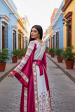 Pink Embroidered Palestinian Thobe Reversible Belt