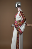 2-Piece Embroidered Cardigan Abaya