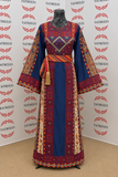 Palestinian Thobe with Gold Qasab Embroidery،