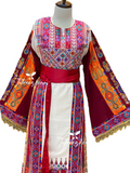 2024 Delicate Malacca Embroidery Thobe with Rhinestone Fringe