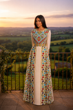 Blooming Elegant Thoub Embroidered Palestinian Thobe
