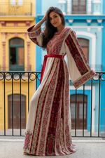 Load image into Gallery viewer, Beige Shade Kasab Malacca Thobe
