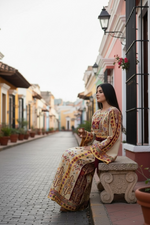 Load image into Gallery viewer, Baharej Thoub Luxury Embellishments Beige Shade Embroidered Palestinian Thobe
