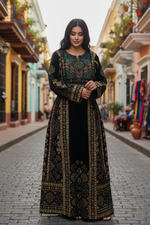 Load image into Gallery viewer, Green Velvet Stunning Thoub
